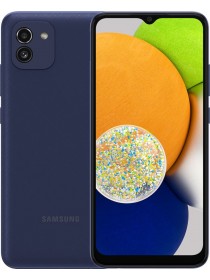Смартфон Samsung Galaxy A03 4 ГБ | 128 ГБ (Синий | Blue)