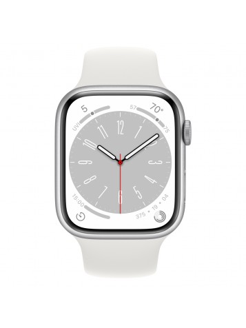 Apple Watch S8 45mm Silver (белый, серебристый)